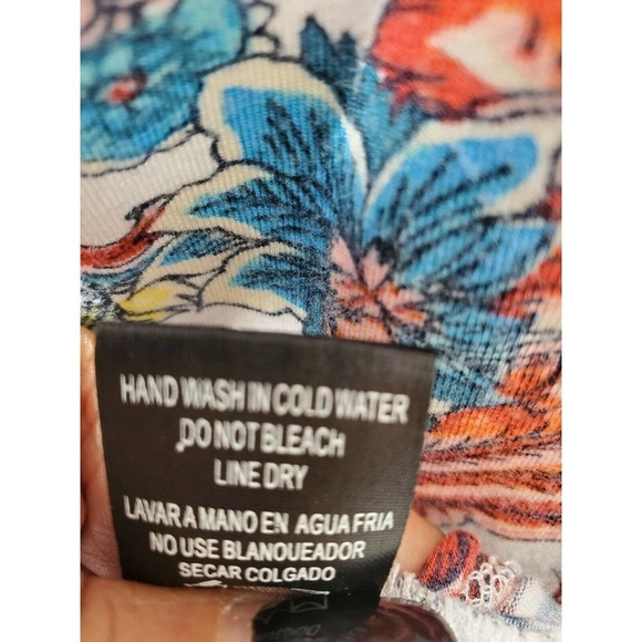 Annabelle Women's Multicolor Rayon Short Sleeve Deep V-Neck Maxi Dress Size S - Picture 11 of 12